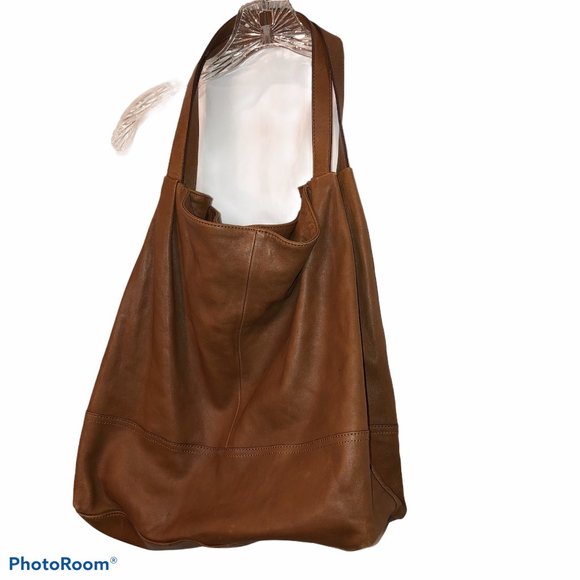 Banana Republic Handbags - banana republic STUNNING lamb supple leather hobo